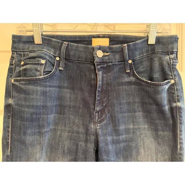 Mother Looker Ankle Chew Jeans Breaking The Law Distressed Skinny 29 - Image 6