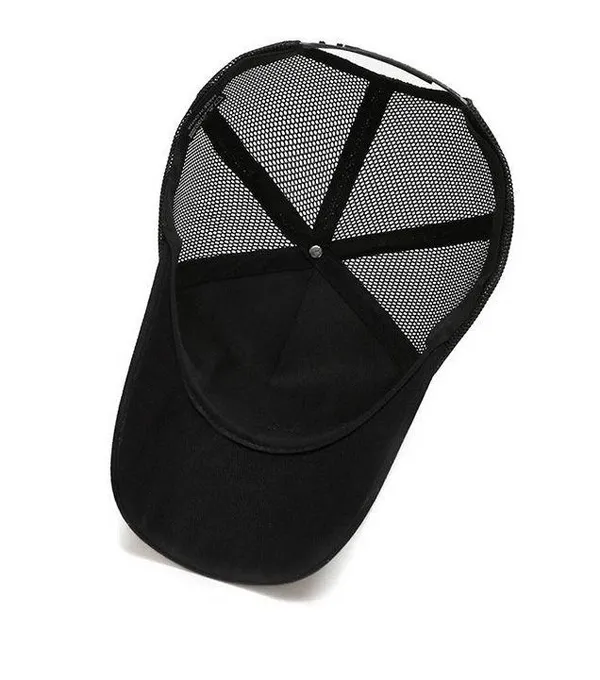 Camo/Black American Flag Hat - Tactical Military Snap Back Trucker Baseball Cap - Image 3