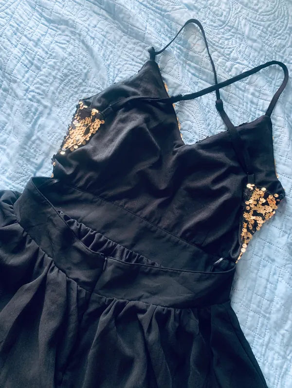 & Other Stories CEcico Golden/Black Sequins dress - Image 8