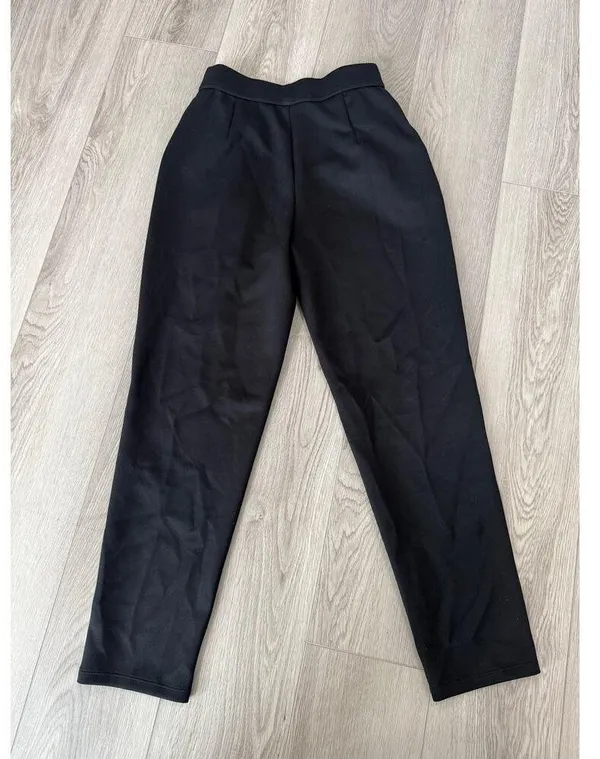 Halara High Waisted Pocket Tapered Work Office Stretch Pants Black Small - Image 3