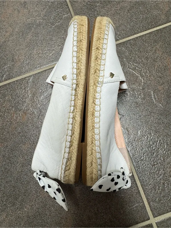 Kate Spade New York Womens Tie Back Grayson Slip On Espadrille Shoes White 7.5 - Image 10