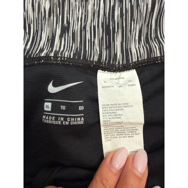 Nike Dri Fit‎ Running Shorts Women XL Black Athletic Lined Gym Active - Image 6
