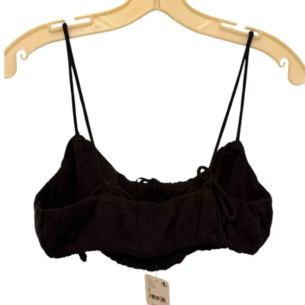 Free People Black Crop‎ Top nwt - Image 3