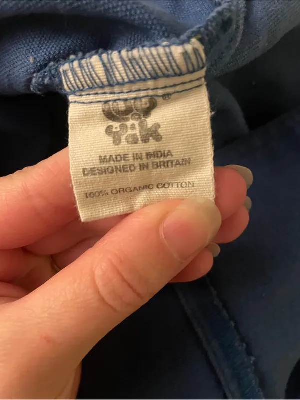 Vintage 100% Organic Cotton Lucy & Yak Blue Denim-Style Overalls - Image 5