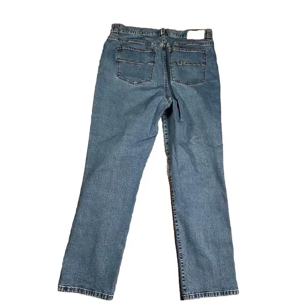 LRL Ralph Lauren Jeans Co. Womens Sz 10 Classic Straight Denim # FLAWS LOOPS‎ - Image 3