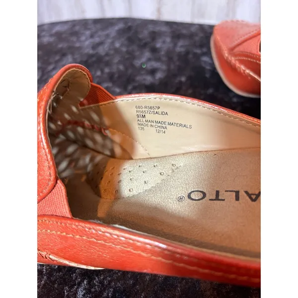 Rialto Womens 9.5 New‎ Tangerine Cut Out Mules - Image 3