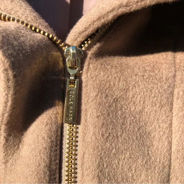 COLE HAAN WOOL BLEND FULLY LINED COAT WITH SHAWL HOOD and POCKETS SIZE 6 - Image 8