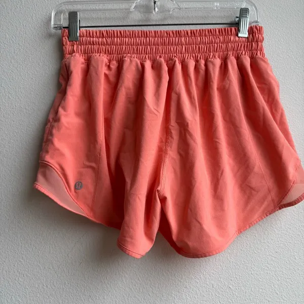 Lululemon Hotty Hot 4” Lined Swift Size 6 Small Orange Creamsicle Sunset - Image 3