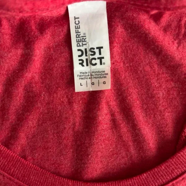 Red Tank Top with White Cursive Text Reading “Vacation Mode”, Men’s Size L - Image 4