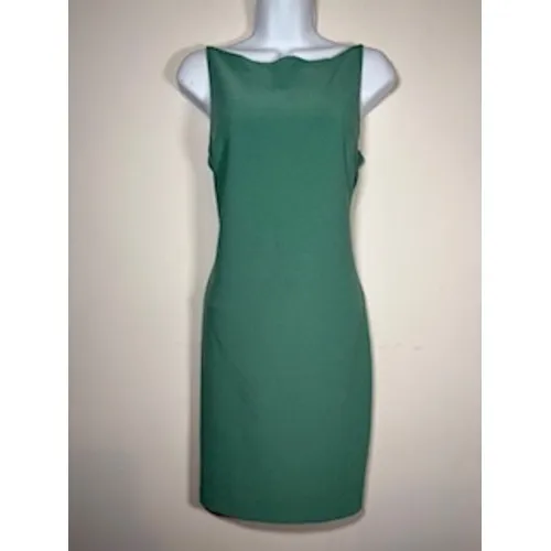 Abercrombie & Fitch Mini Dress MT Green Open Back Bodycon Cocktail Coquette Chic - Image 3