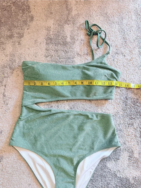 PINK Victoria's Secret Sparkling Green one piece Set - Image 2