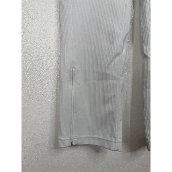 Lululemon Ribbed‎ Softstreme Zip-Leg High-Rise Cropped Pant 25" Light Vapor 8 - Image 8