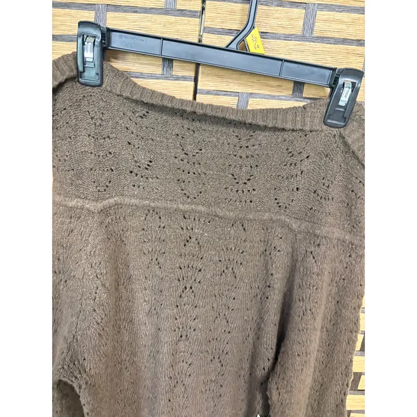 No Boundaries Brown Off‎ Shoulder Sweater Size Large - Image 4