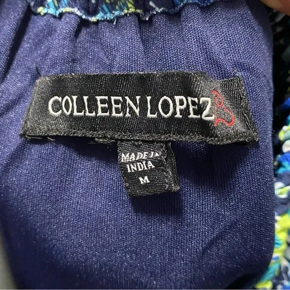 Colleen Lopez Off the Shoulder Print Dress Size Medium NWOT - Image 7