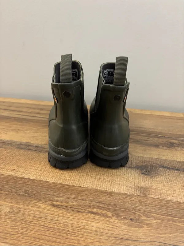 Bogs Amanda Chelsea Ankle Boots Waterproof Green - Image 6