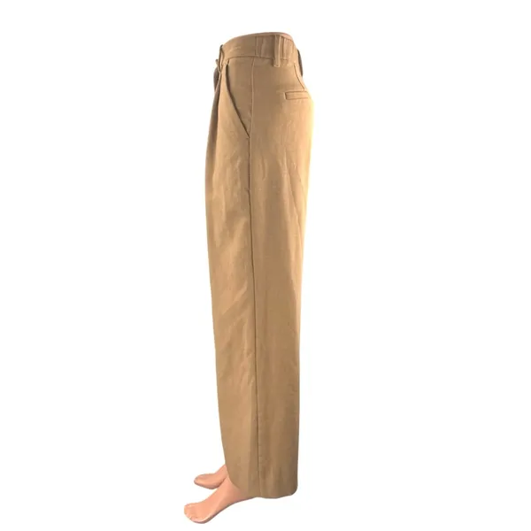 Abercrombie & Fitch Women's Tan Pleated Wide Leg High Rise Trousers Pants Sz 24 - Image 2
