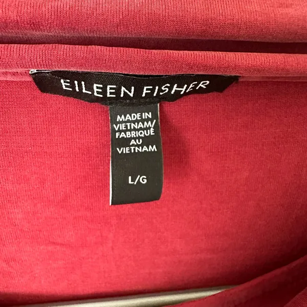 Eileen Fisher Rose Blush Mock neck Long Sleeve Top - Image 4