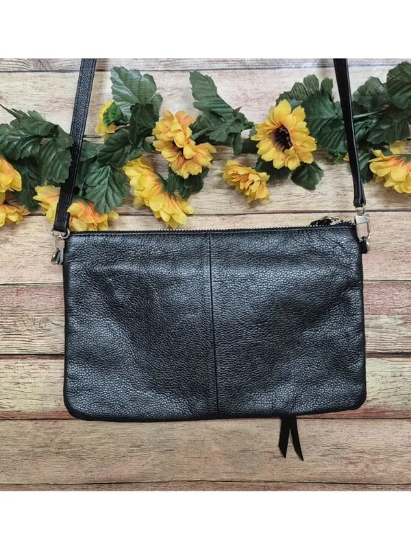 Handbag Butler Black Leather Mighty Purse Crossbody Bag Minimalist Closet Staple - Image 3