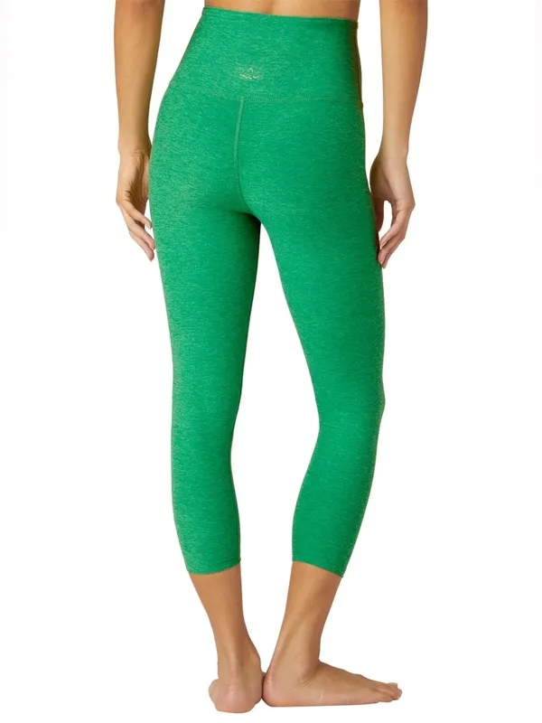 Beyond Yoga Spacedye High Waisted Yoga Capris Green Grass Heather Size XS - Image 3