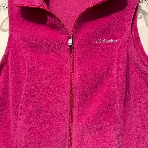 Columbia Women’s Benton Springs™ Fleece Vest hot pink size S - Image 2