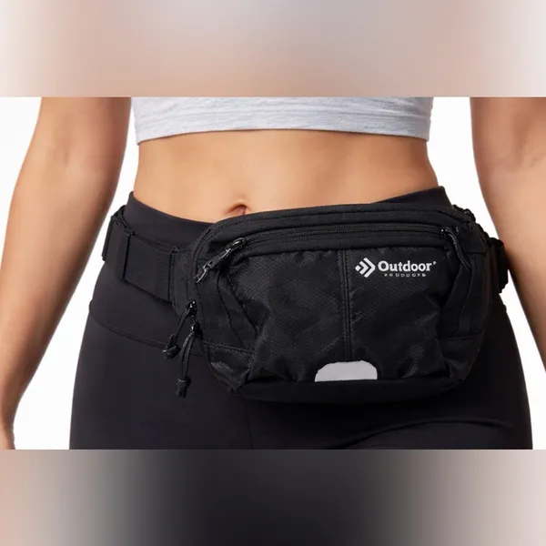 Outdoor Products Adjustable Belt Bag Black Waist Pack Fanny Pack(F112)✨✨ - Image 2