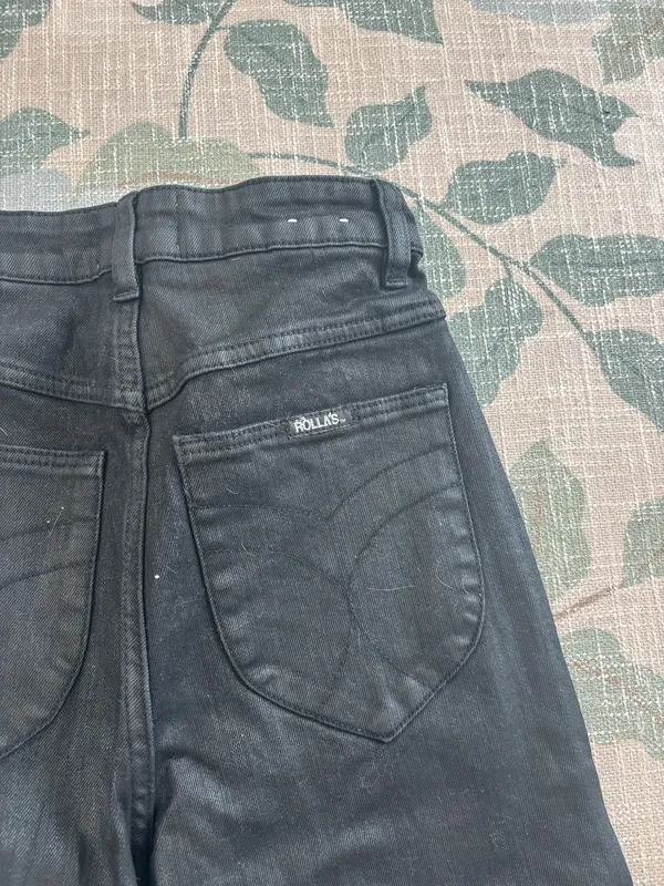 Rolla's Coated Leather Jeans - Image 5