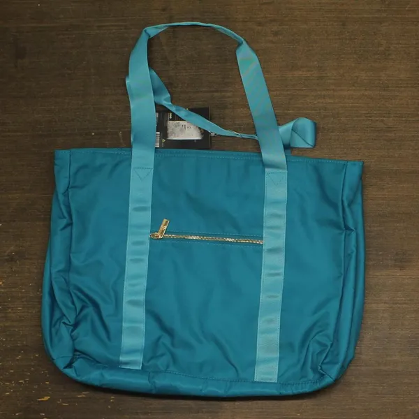 NWT Badgley Mischka Bag Lightweight Packable Travel Tote Bag Aqua Blue One Size - Image 9
