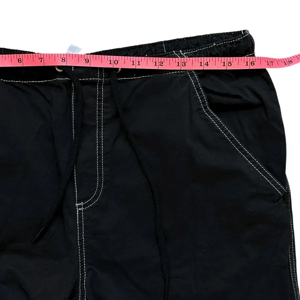 Garage Cargo Pant Black XS Contrast Stitching Skater Gorpcore Streetwear Utility - Image 6
