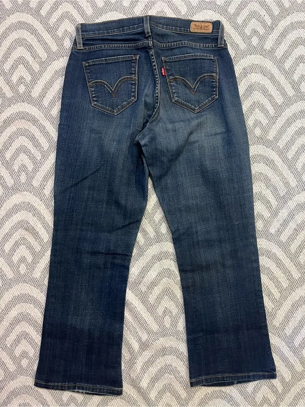 LEVI’S Women’s 529 Curvy Bootcut Blue Denim Jeans 8 M - Image 4