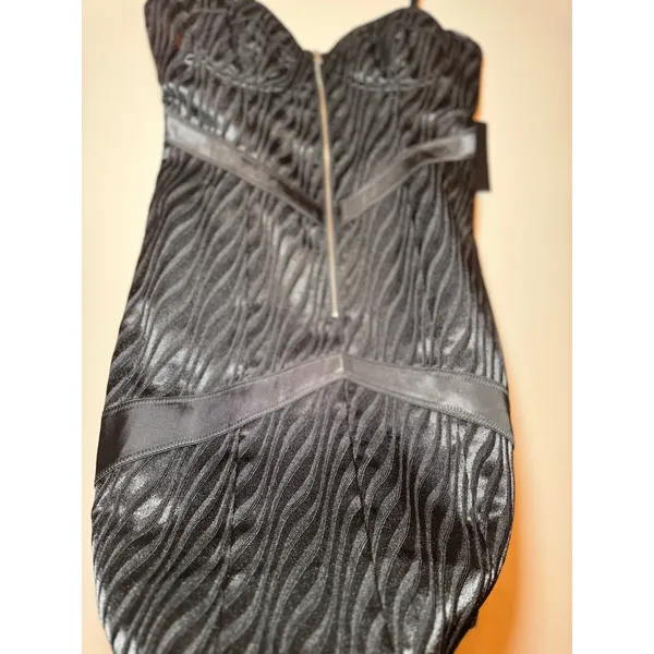 Retrofête Diana Black Bodycon Mini Cocktail Dress Women’s Size Medium - Image 9