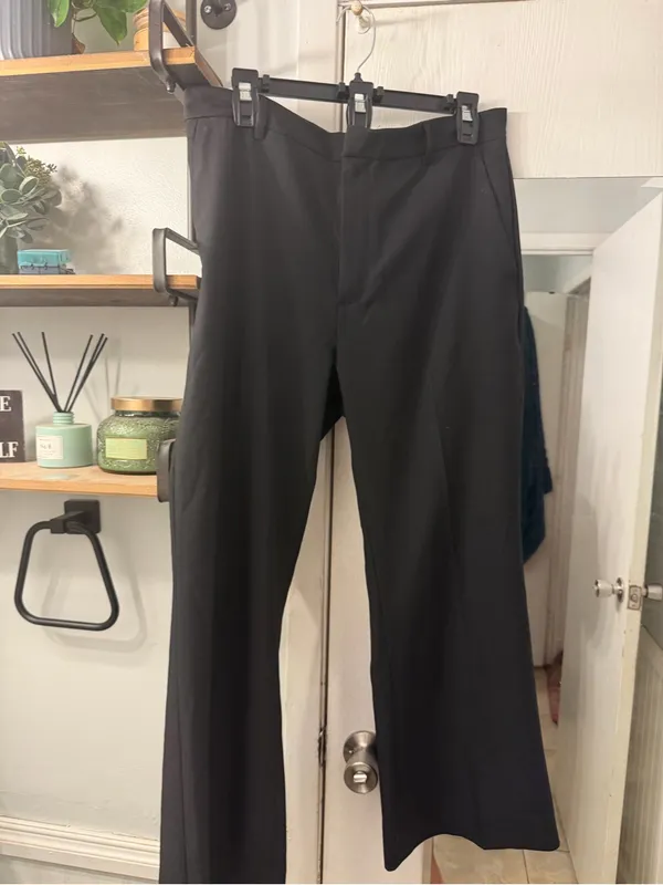 Banana Republic Black Wide-Leg Dress Pants - Image 2