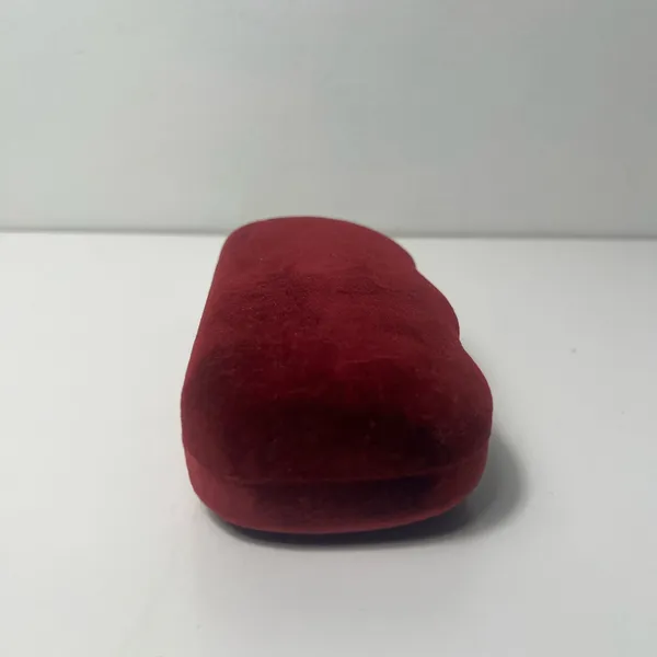 Gucci Red Velvet Large Clamshell Hard Sunglasses Eye Glasses Case - Image 7