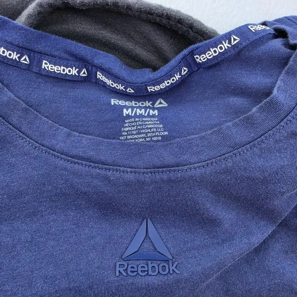 Reebok RBX Avia Womens Activewear Set Purple Tee Grey Shorts Padded Sport Bra M - Image 6