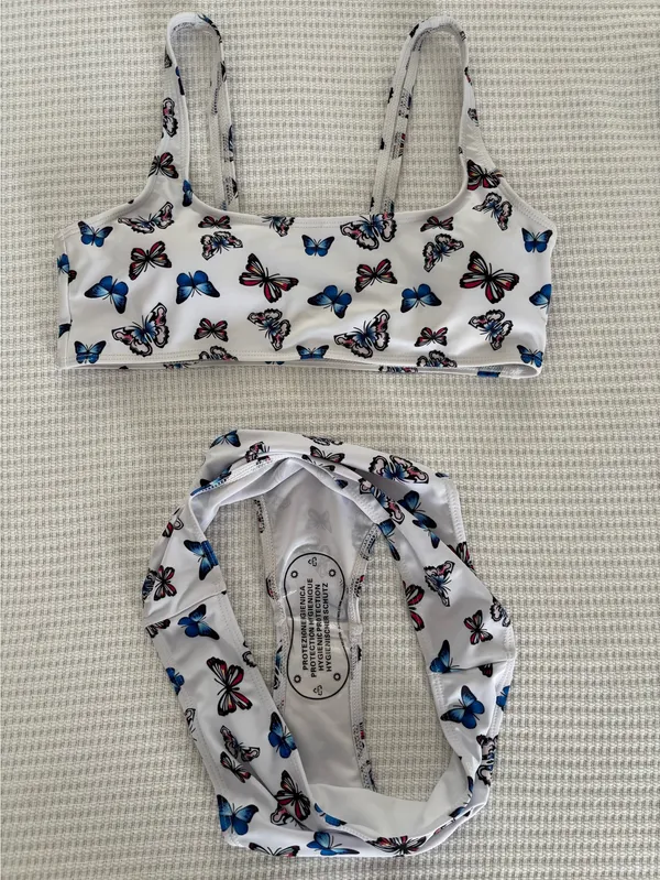 Butterfly Bikini Set White Size L - Image 3