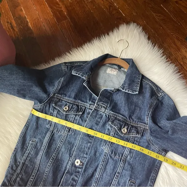 Jean Jacket Dark Wash Y2K 100% cotton - Image 4