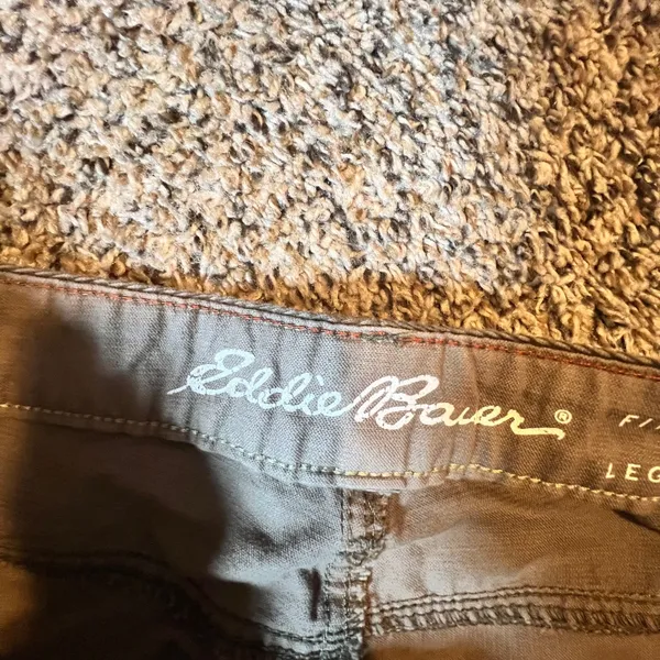 Eddie Bauer Womens Brown Corduroy‎ Pants Slightly Curvy Bootcut Size 30 - Image 2