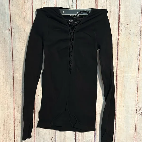 NWOT Free People Seamless Lace Up Layering Top - Image 6