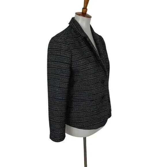 Lucky Brand Blue Blazer 4 Womens Career Office Casual Layering - Image 4