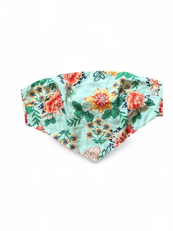 Superdown Sophia Bandana Top Mint w Multi Color Floral Handkerchief Top Size S - Image 4