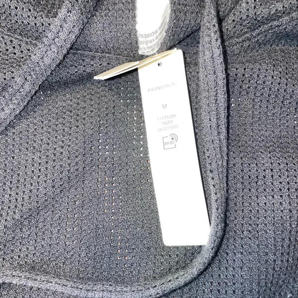 Victoria's Secret New woman’s size medium woman’s black hoodie (has snag see pic) - Image 3