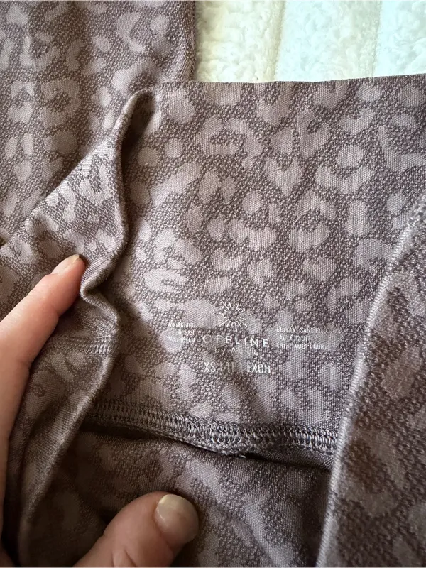 aerie Mauve Brown Leopard High-Waist Leggings - Image 3