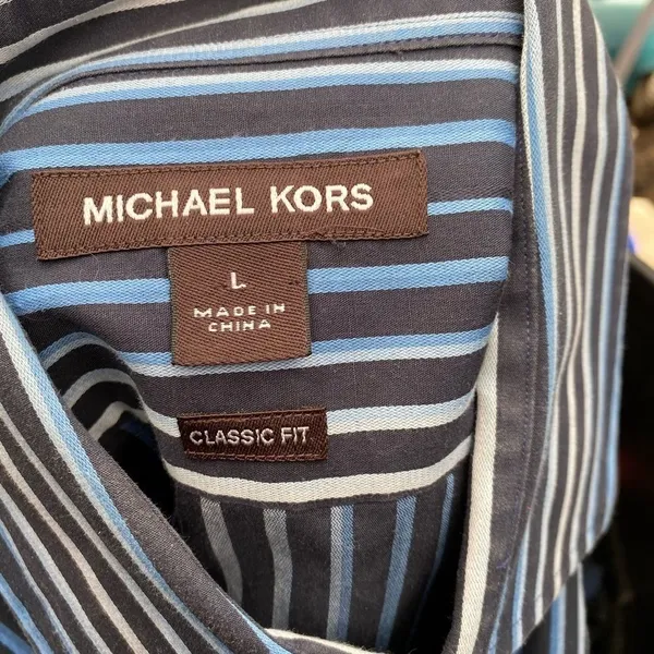 Michael Kors Classic Fit Striped Shirt - Image 5