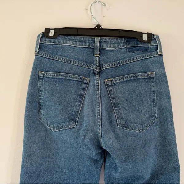 AMO Abigail Jeans in Peaceful Medium Wash Blue Patch Pocket Denim Size 26 - Image 11