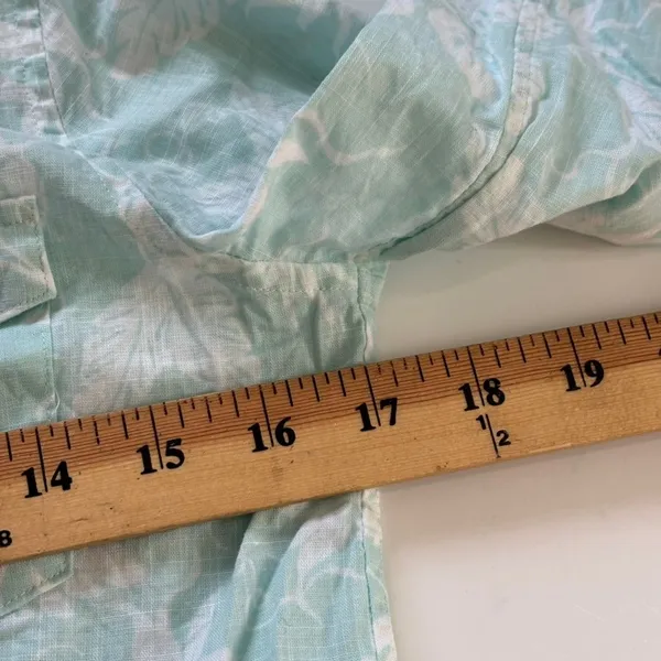 Brooks Brothers Reyn‎ Spooner Hawaiian Traditionals Shirt Dress Sz 6 Blue White - Image 5