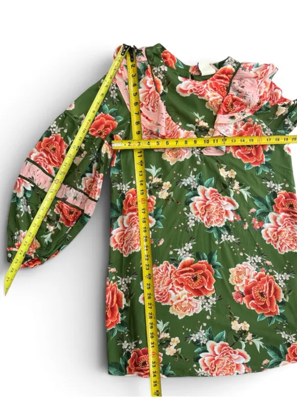 Farm Rio by Antropologie Floral Print Elinor Tunic Dress Size Medium - Image 16