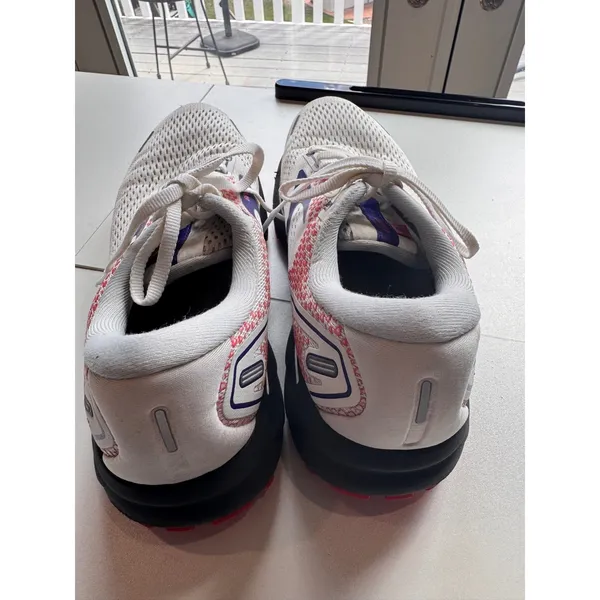 Brooks Ghost 14 Womens Running Shoes White Pink Purple Size 9.5 Walking Casual‎ - Image 3