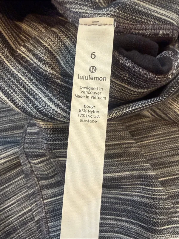 lululemon athletica Gray Space-Dye Leggings Size 6 - 25" - C1-133 - Image 2