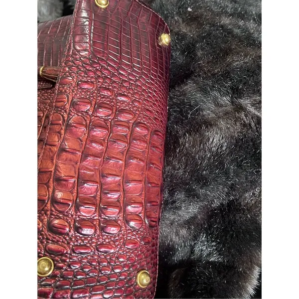 BRAHMIN RUBY MEDIUM ASHER SHOULDER BAG PURSE EMBER METALLIC TOTE - Image 5