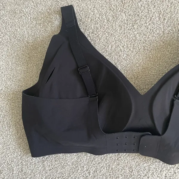 Wireless T-Shirt Bra Supportive Comfort Black Undergarment Women's Size XL - Image 6
