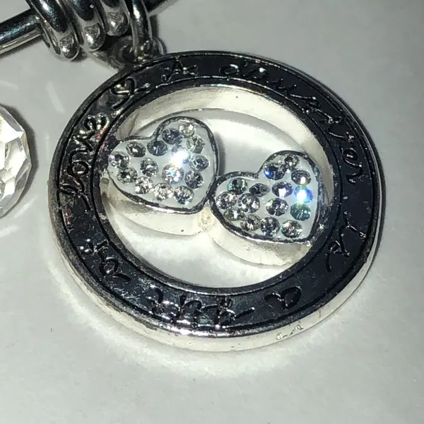Footnotes Elegant Silver Tone Daughter Charm Bracelet - Image 3